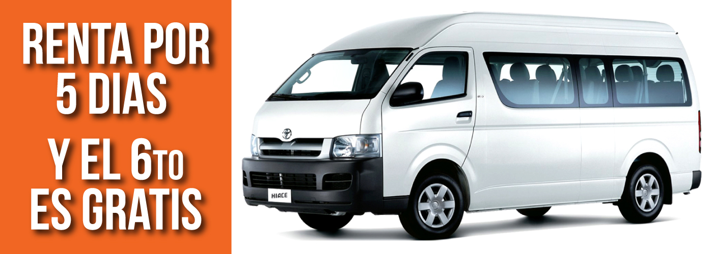 renta de camionetas para la ciudad de mexico